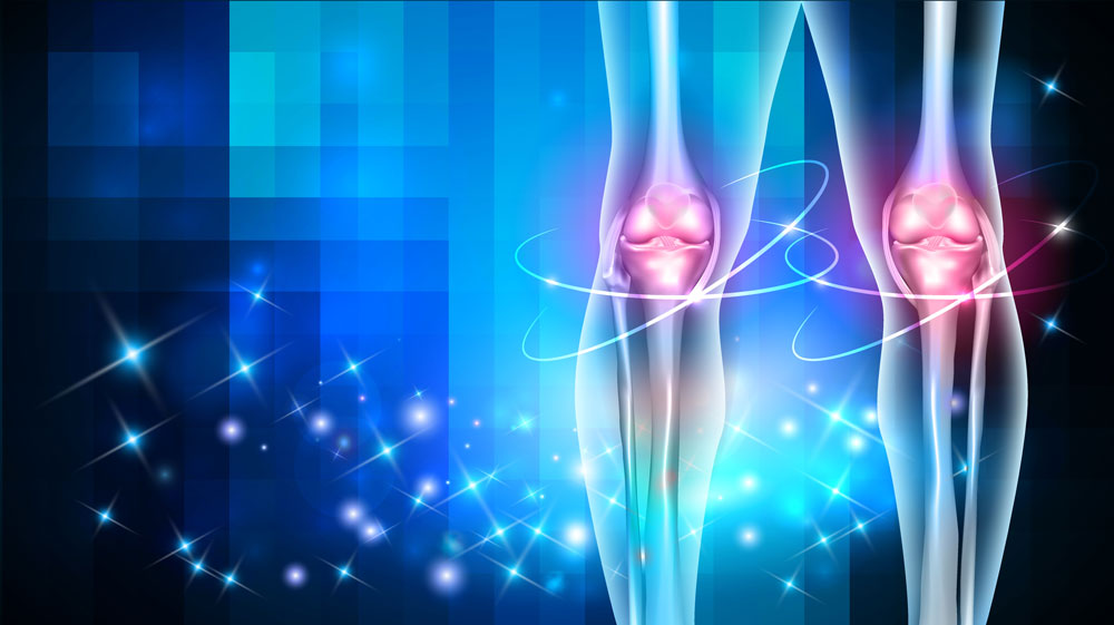 Biofield therapy for knee joints